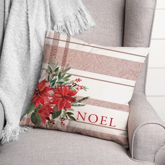 Noel Plaid 18" x 18" Indoor / Outdoor Pillow